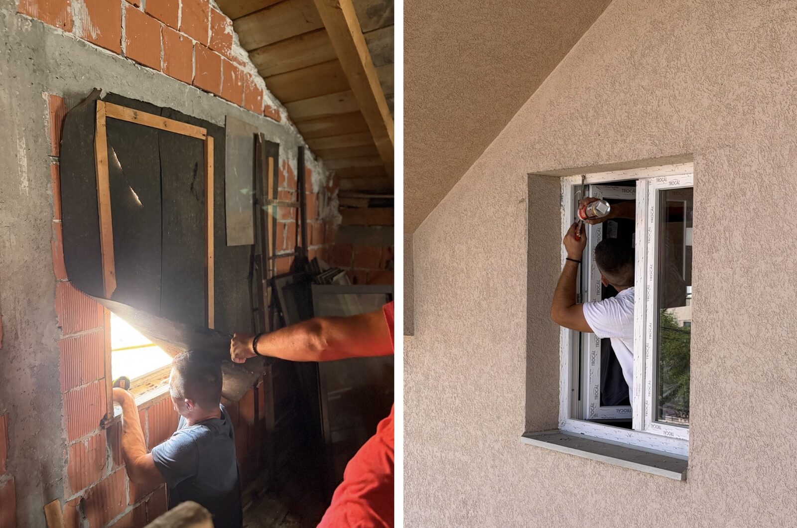 Ugradnja PVC prozora – pre i posle